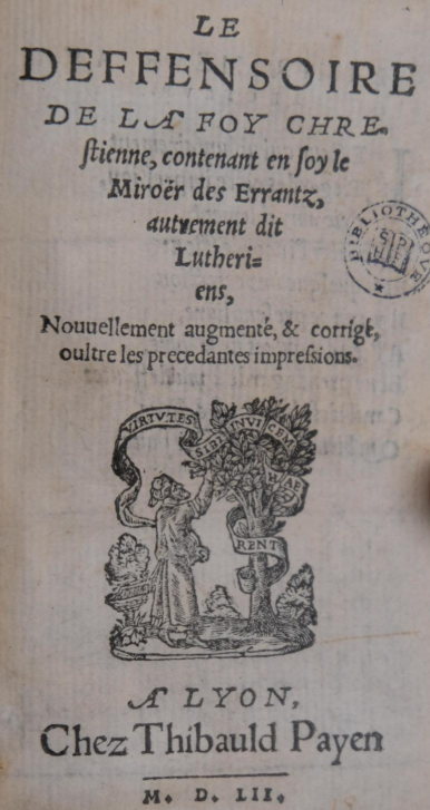 original printed pamphlet title page.